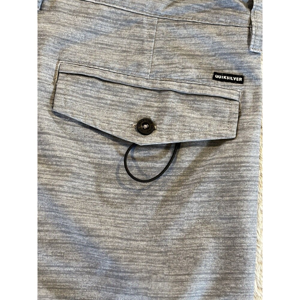 Mens Quicksilver Amphibian Hybrid Board Shorts Size 31 Gray Heather Stretch